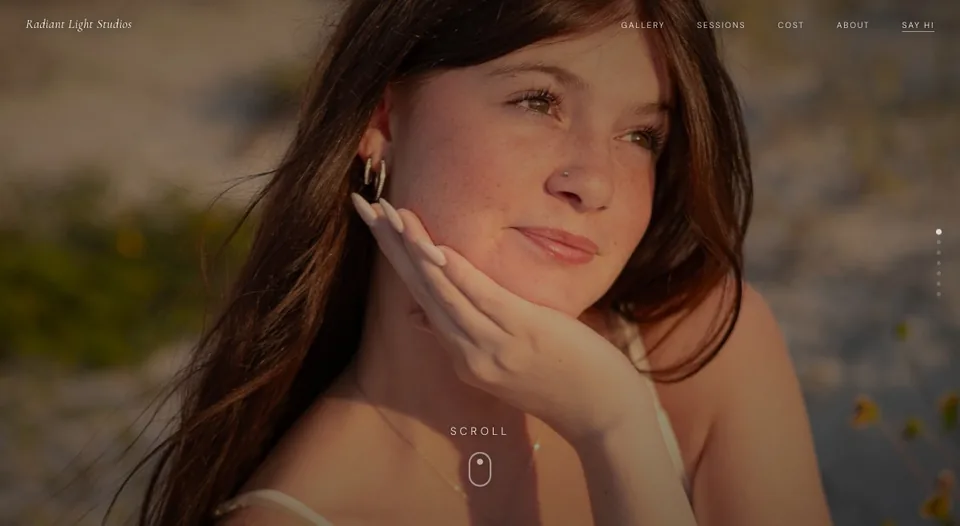 Radiant Light Studios: website we built