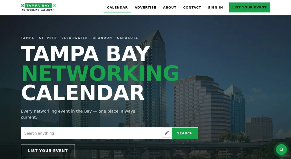 Tampa Bay Networking Calendar: events platform